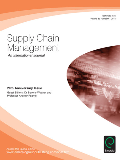 Title details for Supply Chain Management: An International Journal, Volume 20, Number 6 by Beverly Wagner - Wait list